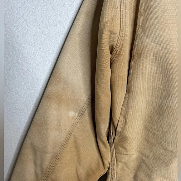 Vintage Carhartt Mens Utilitarian Chore Jacket Size L/XL Blanket Lined - Picture 8 of 15